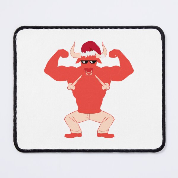 Item preview, Christmas Fighter Bull designed and sold by PurpleTank.
