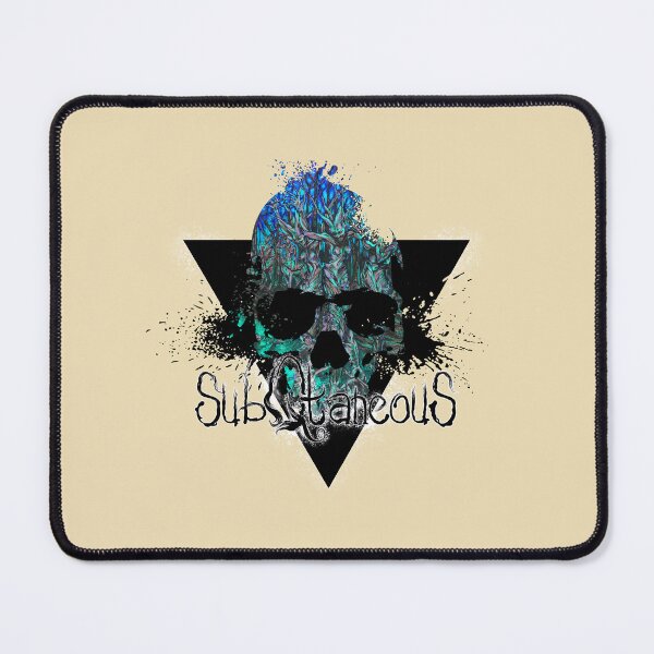Item preview, Skull and Ink - Blue - SubQtaneous - Grunge/Metal/Goth/Alternative T-shirt/Print designed and sold by SubQtaneousArt.