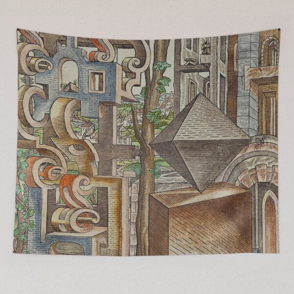 Item preview, Antique Geometric Landscape  designed and sold by jadeandjester.