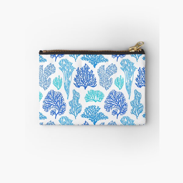 Item preview, Coral Mania pattern in blue. designed and sold by Iker Paz Studio.
