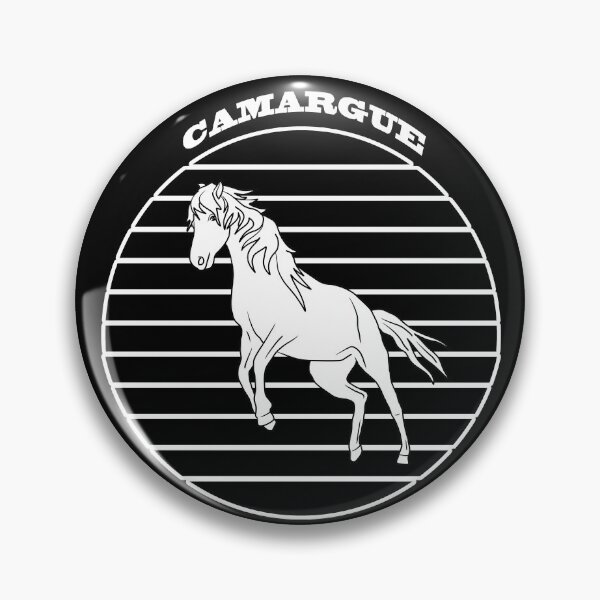 Item preview, White horse on black circle designed and sold by Astralia.