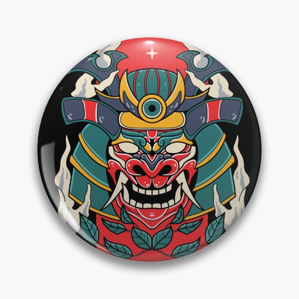 Item preview, Demon Bushido Samurai Helmet Oni Mask designed and sold by BakaOutfit.