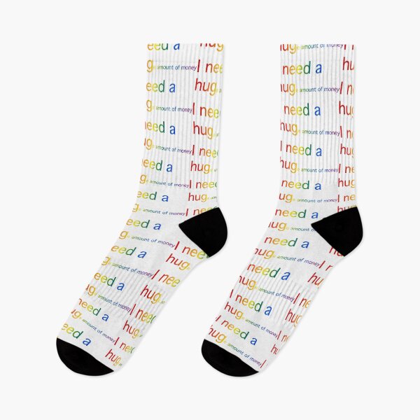 Item preview, I need a hug... (rainbow text) designed and sold by OlivDesignsCo.