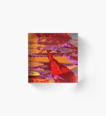 Fall in red Acrylic Block