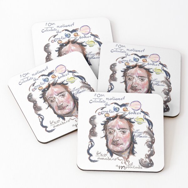 Item preview, Isaac Newton Picture Quote - Madness of a Multitude designed and sold by douglasrickard.