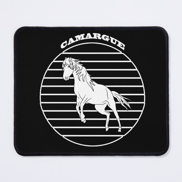 Item preview, White horse on black circle designed and sold by Astralia.