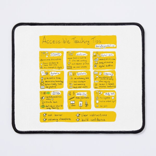 Accessible Teaching Tips - Desktop guide Mouse Pad