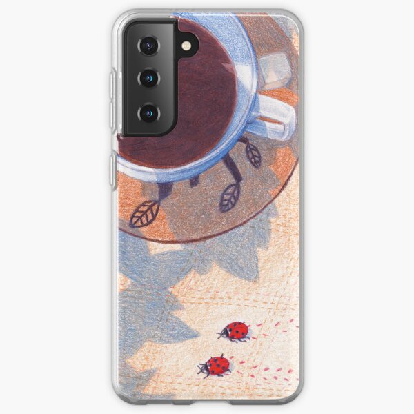 picnic with coffee and cake Samsung Galaxy Soft Case