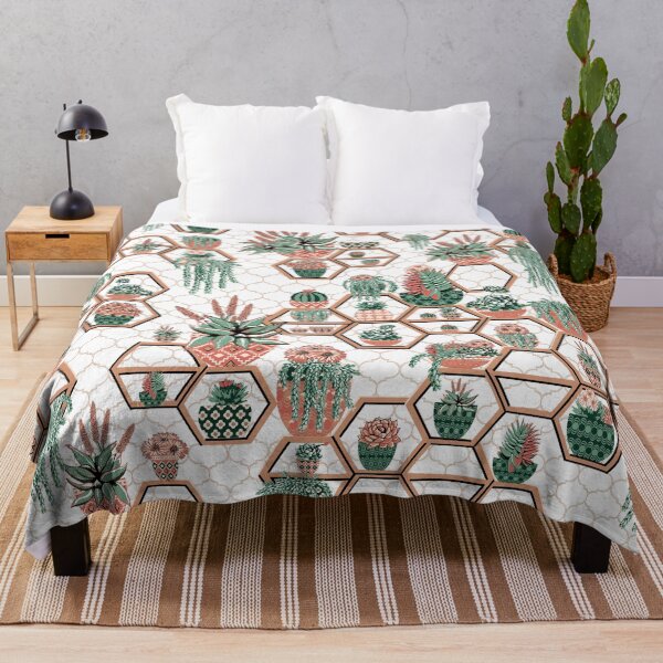 Item preview, Cacti and Succulent Hexagon Moroccan Garden designed and sold by MagentaRose.