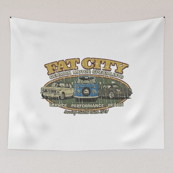 Item preview, Fat City German Motor Specialists 1973 designed and sold by Ghesdte90.