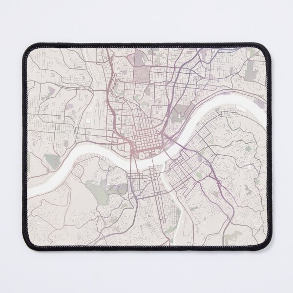 Item preview, Cincinnati Map, Cincinnatti City, Ohio USA City designed and sold by TheRedFinch.