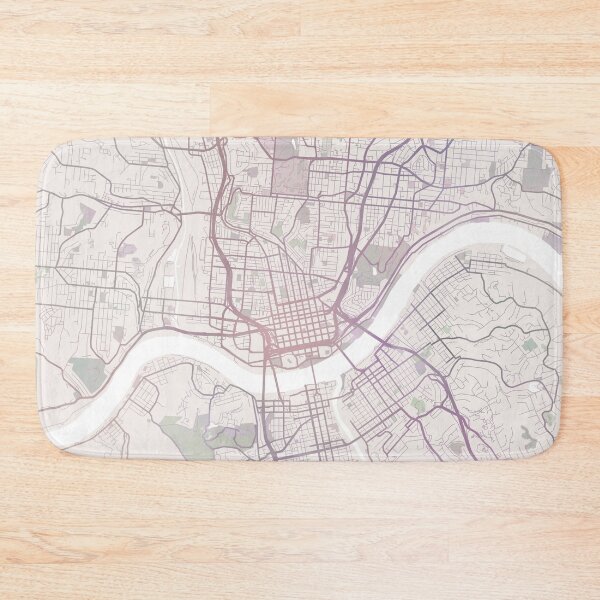 Item preview, Cincinnati Map, Cincinnatti City, Ohio USA City designed and sold by TheRedFinch.
