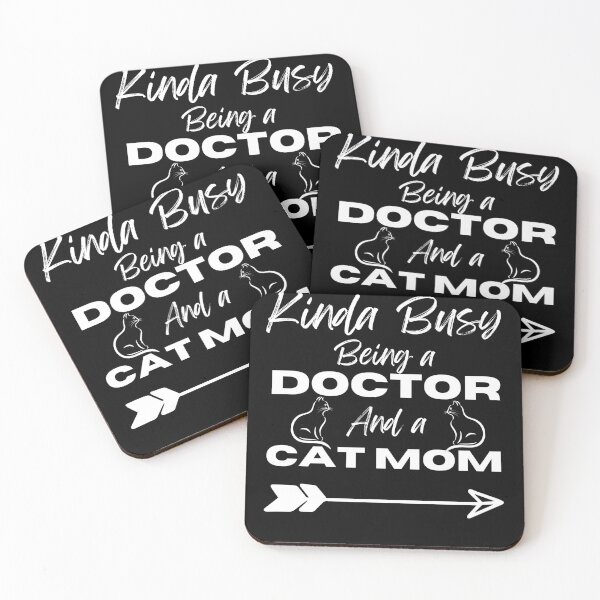 Item preview, Kinda busy being a doctor and a cat mom designed and sold by Laviola182.