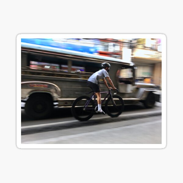 Vélo de route avec Jeepney Sticker