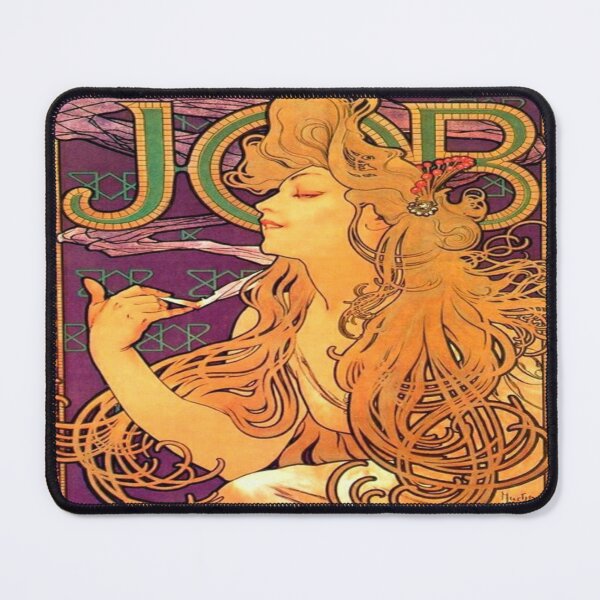 Item preview, Alphonse Mucha Job 1898 - Vintage Job Cigarette Papers Poster Reproduction designed and sold by Olivia-One.
