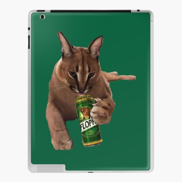 Drunk Floppa Meme Caracal Cat | iPad Case & Skin