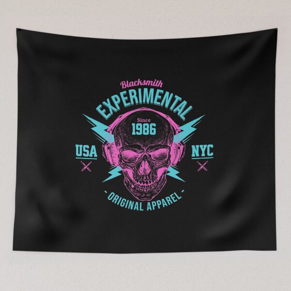 Item preview, Blacksmith experimental original apparel-since 1986-USA-NYC-skull-skull design-skull bone designed and sold by PacePoint.