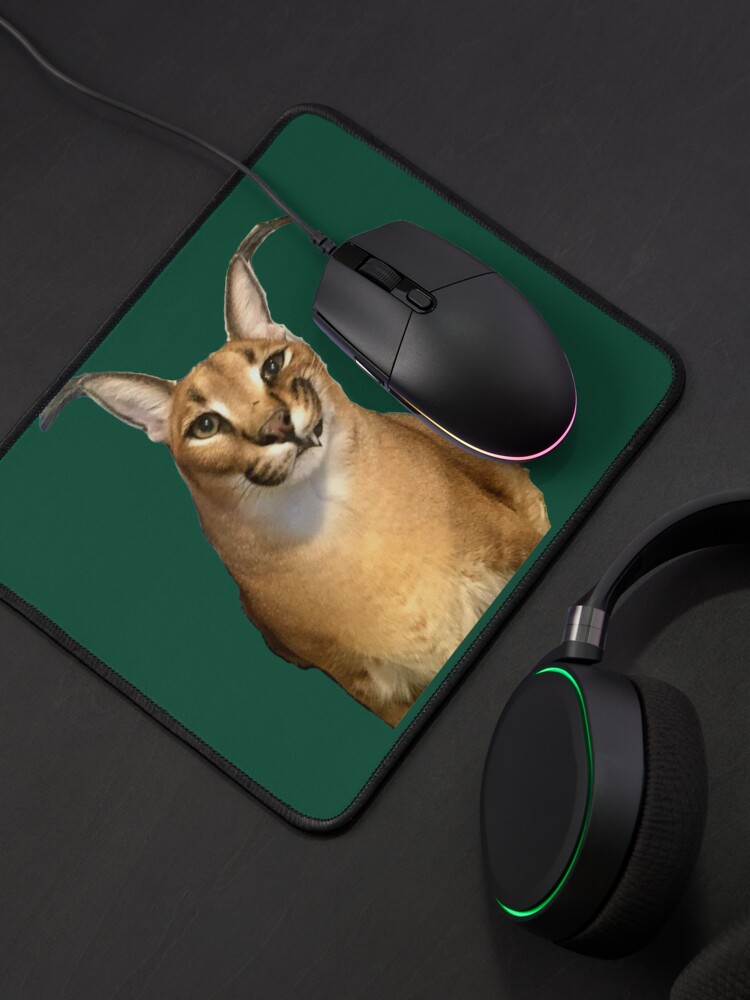 Caracal Cat Big Floppa Meme Mouse Pad Anti-Slip Rubber Mousepad