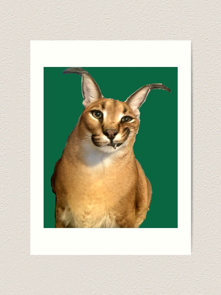 Big Floppa for President Meme Art - Funny Political Retro Vintage  Propaganda Poster Big Cat Caracal | Kids T-Shirt