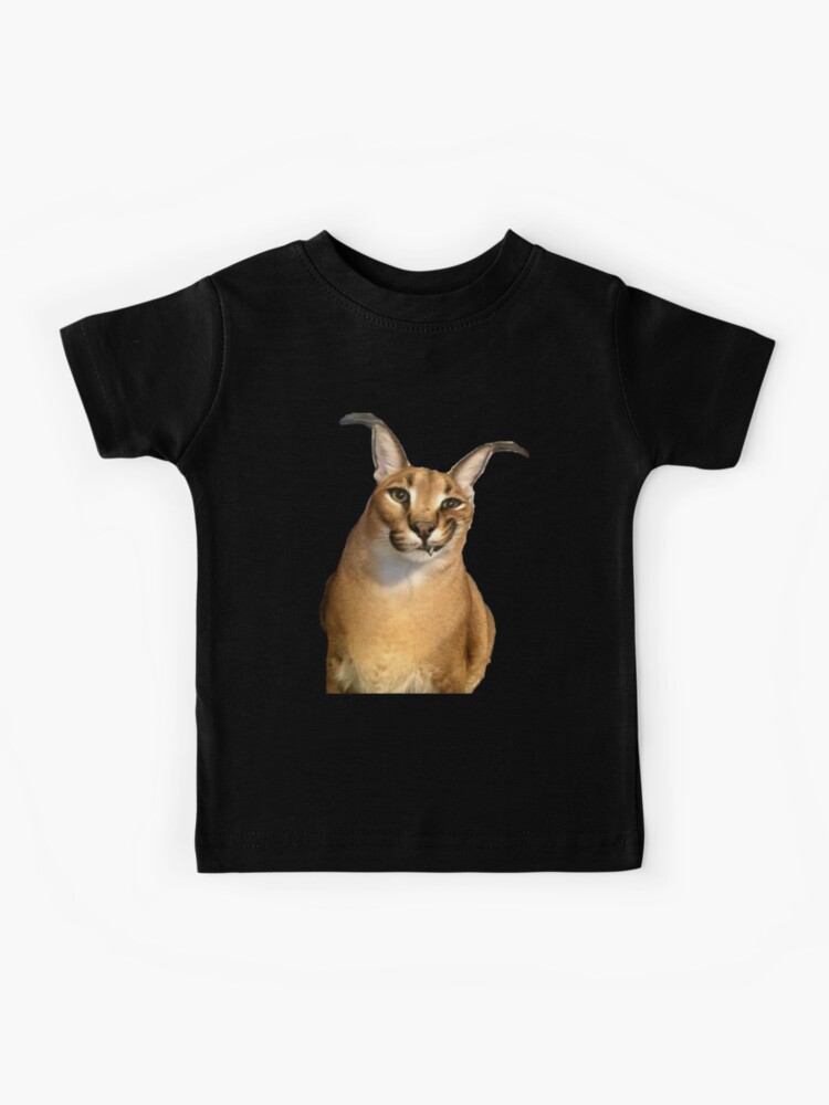 Big Floppa for President Meme Art - Funny Political Retro Vintage  Propaganda Poster Big Cat Caracal | Kids T-Shirt