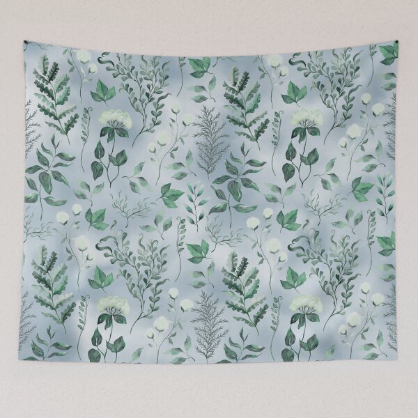 Item preview, Delicate white wildflowers watercolor designed and sold by Orianah.
