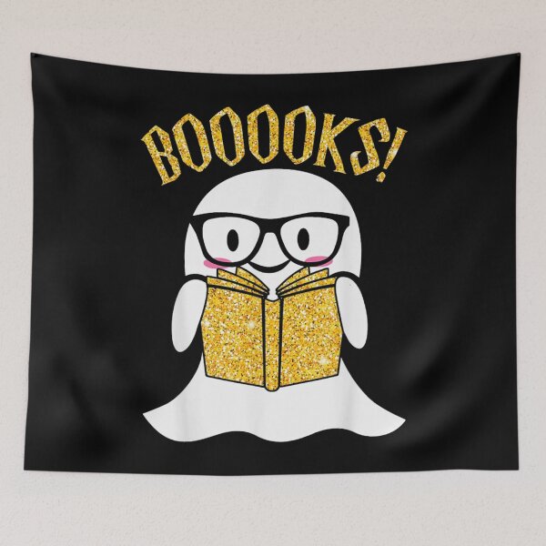 Item preview, Book Reader Nerd Halloween Ghost designed and sold by Susan Netto.