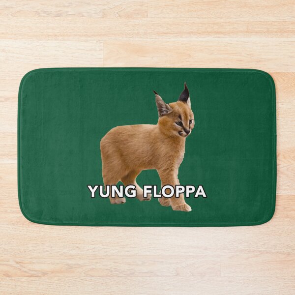 Item preview, Yung Floppa peeker meme peeking Big lil floppa baby caracal   designed and sold by SnazzyStockssds.