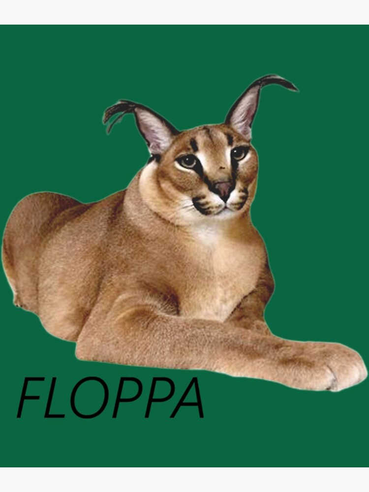 Zabloing Cat Meme - Zabloing Floppa Cat - Posters and Art Prints