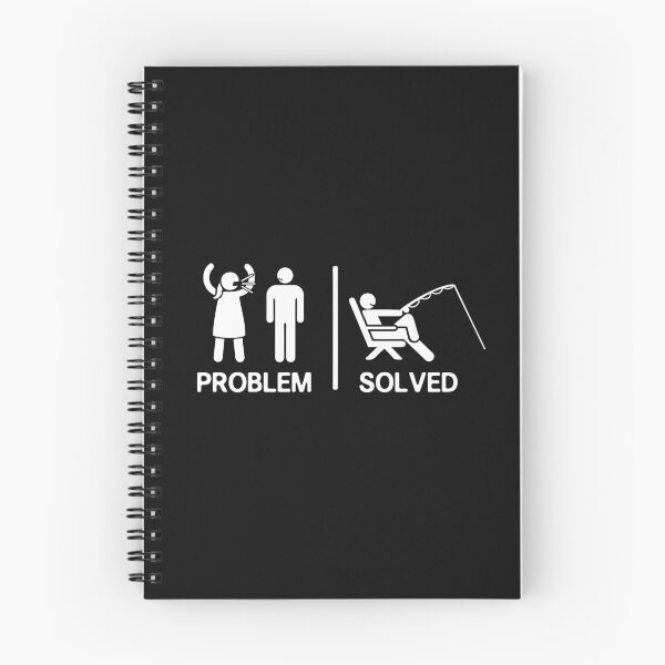Item preview, Fishing Humor Yelling Wife Problem Solved Fisherman Sarcastic Saying Funny Gift for Fisher  designed and sold by alenaz.