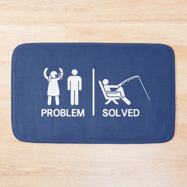 Item preview, Fishing Humor Yelling Wife Problem Solved Fisherman Sarcastic Saying Funny Gift for Fisher  designed and sold by alenaz.