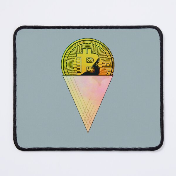 Aperçu de l'œuvre Crypto - Cornet de crème glacée Bitcoin créée et vendue par Crypmetal.