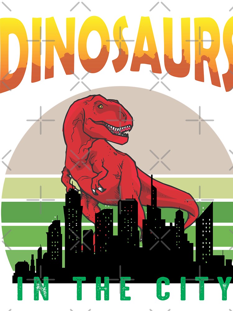 Dinosaurs, dinosaur, dragon, dragons, animal, animals, in the city | Kids  T-Shirt
