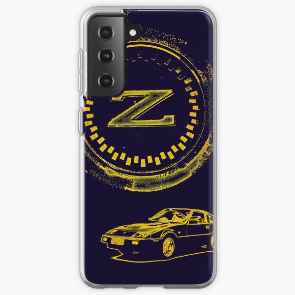 Z Badge and 300ZX Z31 - Gold Samsung Galaxy Soft Case