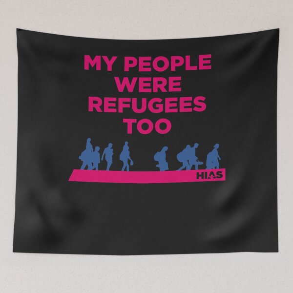 Item preview, Hias "my people were refugees too" clothing essential t shirt designed and sold by AndreaBurrell.