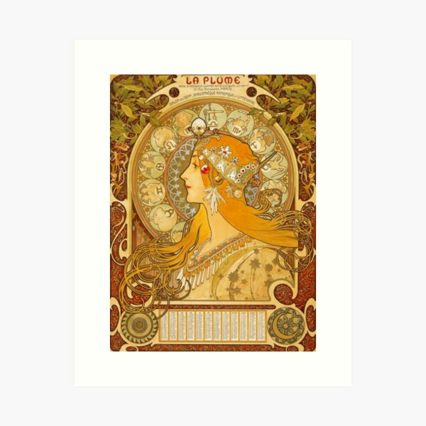Item preview, Alphonse Mucha zodiac,mucha zodiac designed and sold by Olivia-One.