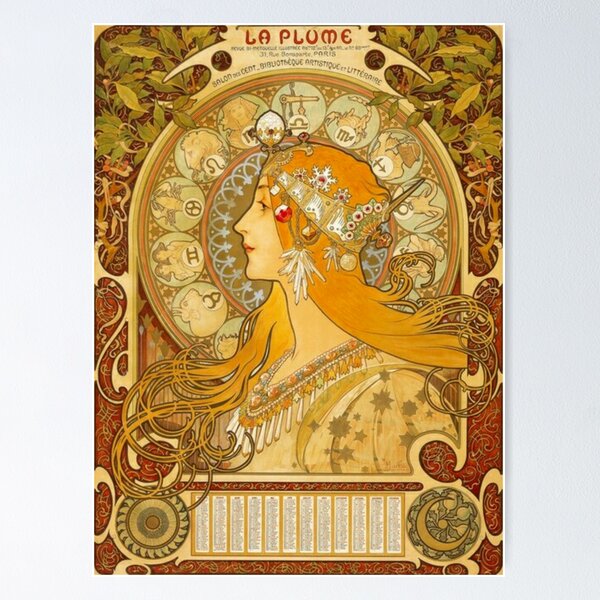 Artikel-Vorschau von Alphonse Mucha Sternzeichen, Mucha Sternzeichen, designt und verkauft von Olivia-One.