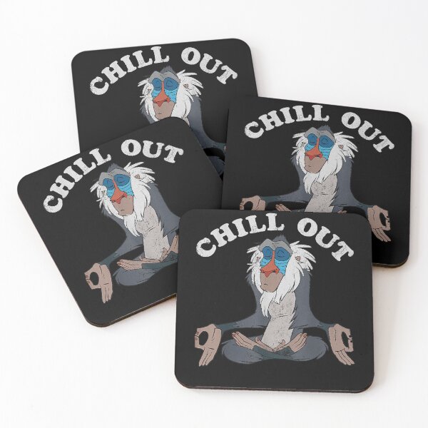 Item preview, Lion King Rafiki Chill Out Meditation Graphic  designed and sold by RONALDLMALCOM.