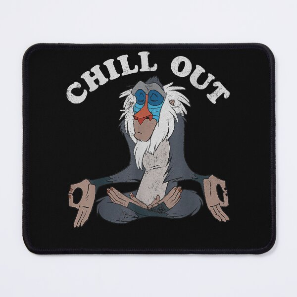 Item preview, Lion King Rafiki Chill Out Meditation Graphic  designed and sold by RONALDLMALCOM.