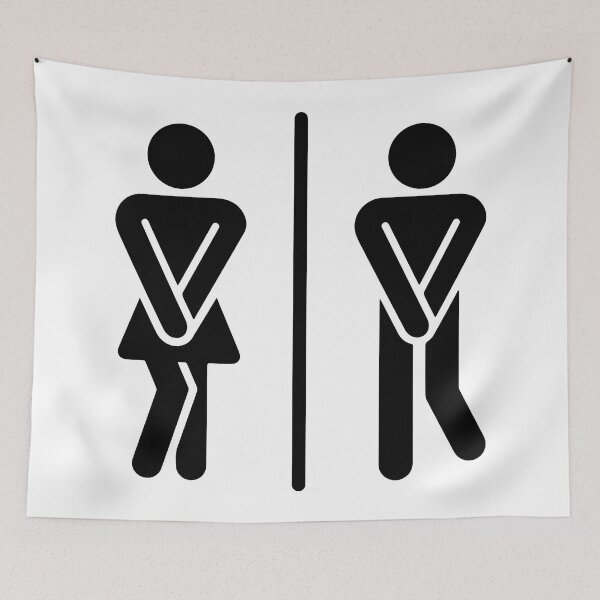 Item preview, Black Men, Women Restroom Sign, Bathroom Sign, Toilet Sign, Wc Sign designed and sold by svectormonster.