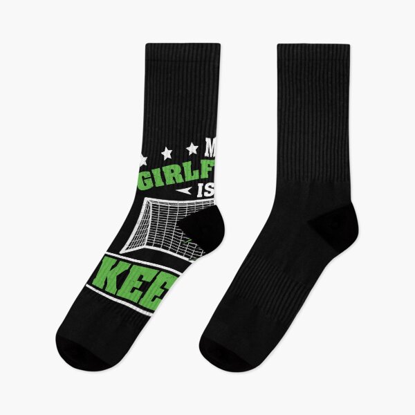 Item preview, My Girlfriend Is A Soccer Player Fan For A Goalkeeper Goalie designed and sold by StrongShirts.
