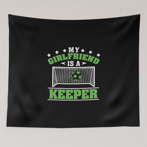 Item preview, My Girlfriend Is A Soccer Player Fan For A Goalkeeper Goalie designed and sold by StrongShirts.