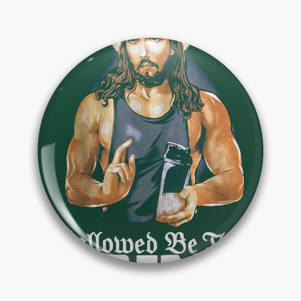Item preview, Hallowed Be Thy Gains Funny Muscle Jesus Weight Lifting Workout Humor  designed and sold by KingRogers.