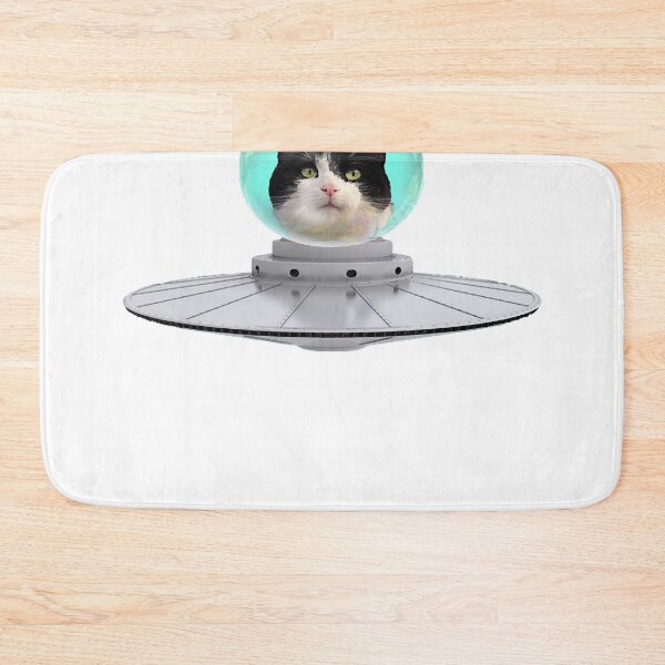Item preview, alien cat in UFO  designed and sold by hegwerccmaitenh.