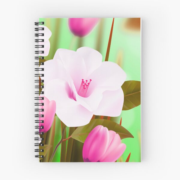 Item preview, White Pink Flowers Art  designed and sold by Tshirtstory.
