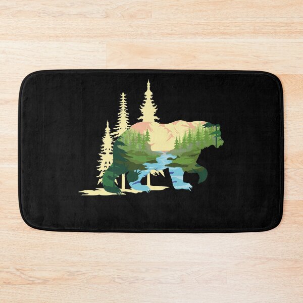 Item preview, Nature Mountain River Forest Animal Grizzly Bear designed and sold by bestshirtdesign.