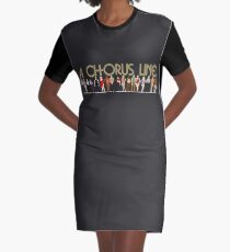 A Chorus Line Graphic T-Shirt Dress