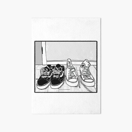 Vista previa del artículo con la obra «Zapatos Heartstopper Nick y Charlie 2», diseñado y vendido por BernigCo9.
