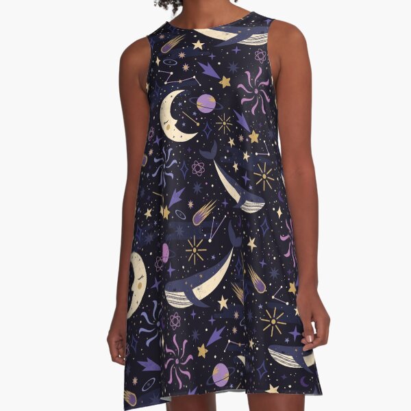 Sea Space A-Line Dress