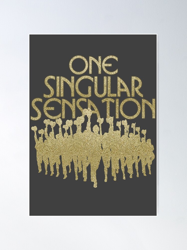 Thumbnail 1 of 3, Poster, One Singular Sensation | A Chorus Line designed and sold by aimee-draws.