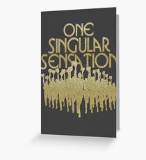 One Singular Sensation | A Chorus Line Greeting Card